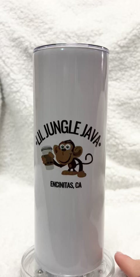 20oz Lil Jungle Java Monkey Travel Tumbler